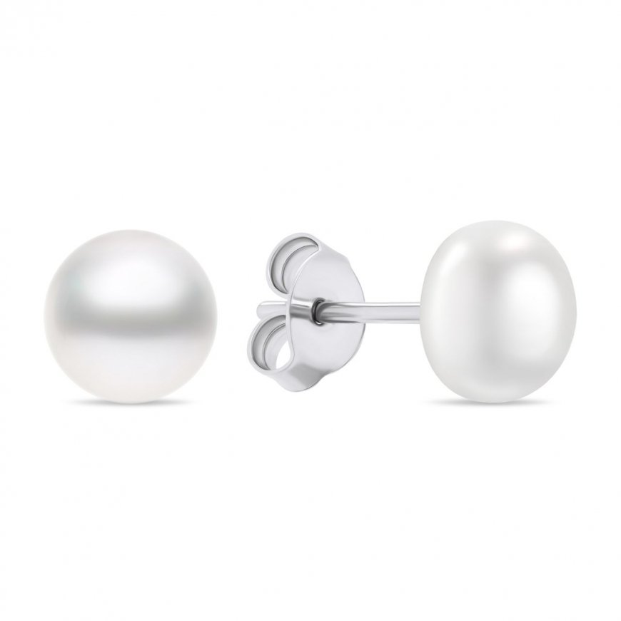 Brilio Silver Brilio Silver Charming silver stud earrings with real pearls EA585/6/7/8W
