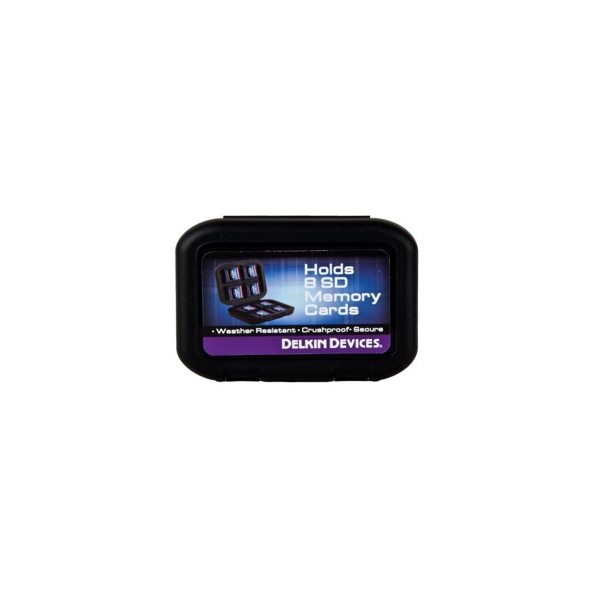 Delkin DDACC-SD8 memory card case Black