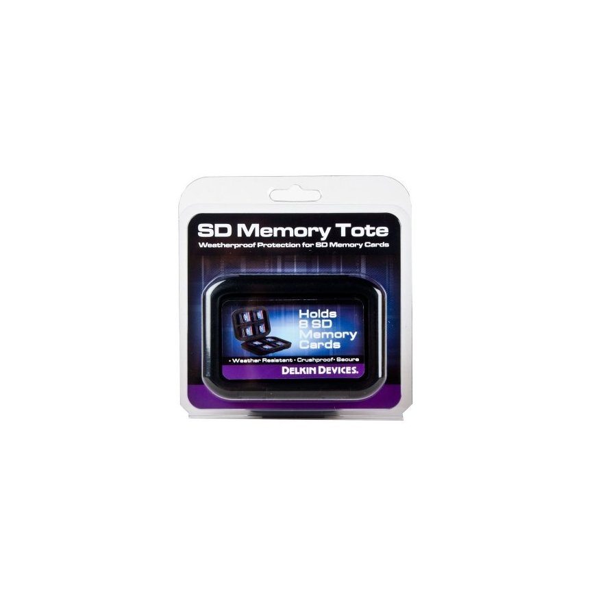Delkin DDACC-SD8 memory card case Black – 2