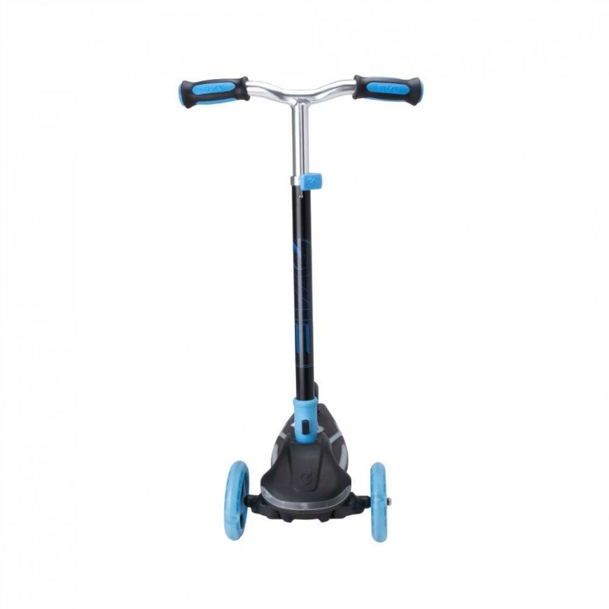 EVO foldable adjustable 3-wheel children's scooter Rainbow Blast mini Cruiser blue glowing deck