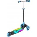 EVO foldable adjustable 3-wheel children's scooter Rainbow Blast mini Cruiser blue glowing deck EVO foldable adjustable 3-wheel children's scooter Rainbow Blast mini Cruiser blue glowing deck