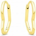 Brilio Silver Romantic gold-plated heart-shaped earrings EA391Y Brilio Silver Romantic gold-plated heart-shaped earrings EA391Y