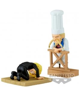 Banpresto One Piece WCF Log Series Sanji & Zeff 2 world collectable figure 8cm