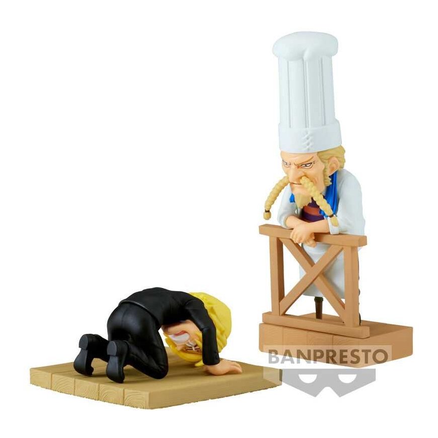 Banpresto One Piece WCF Log Series Sanji & Zeff 2 world collectable figure 8cm