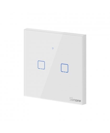 Touch light switch WiFi + RF 433 Sonoff T1 EU TX (2-gang) – 3