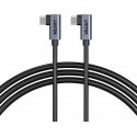 Unitek USB-C į USB-C PD 100W laidas dvigubas 90 laipsnių, 1m Unitek USB-C į USB-C PD 100W laidas dvigubas 90 laipsnių, 1m