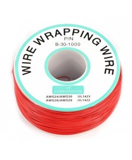 Oem Insulated PVC Coated 30AWG Wire Wrap Spool 1000Ft - Red