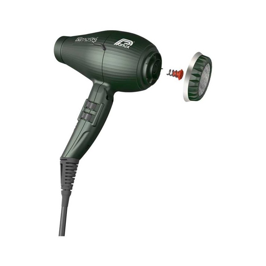 Hair dryer Parlux Digitalyon + MagicSense® diffuser, green – 3