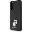 Kotelo Karl Lagerfeld Saffiano K&C metallilogolla Samsung Galaxy A56 mustalle