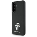 Dėklas Karl Lagerfeld Saffiano w/ K&C Metal Logo do Samsung Galaxy A56 juoda