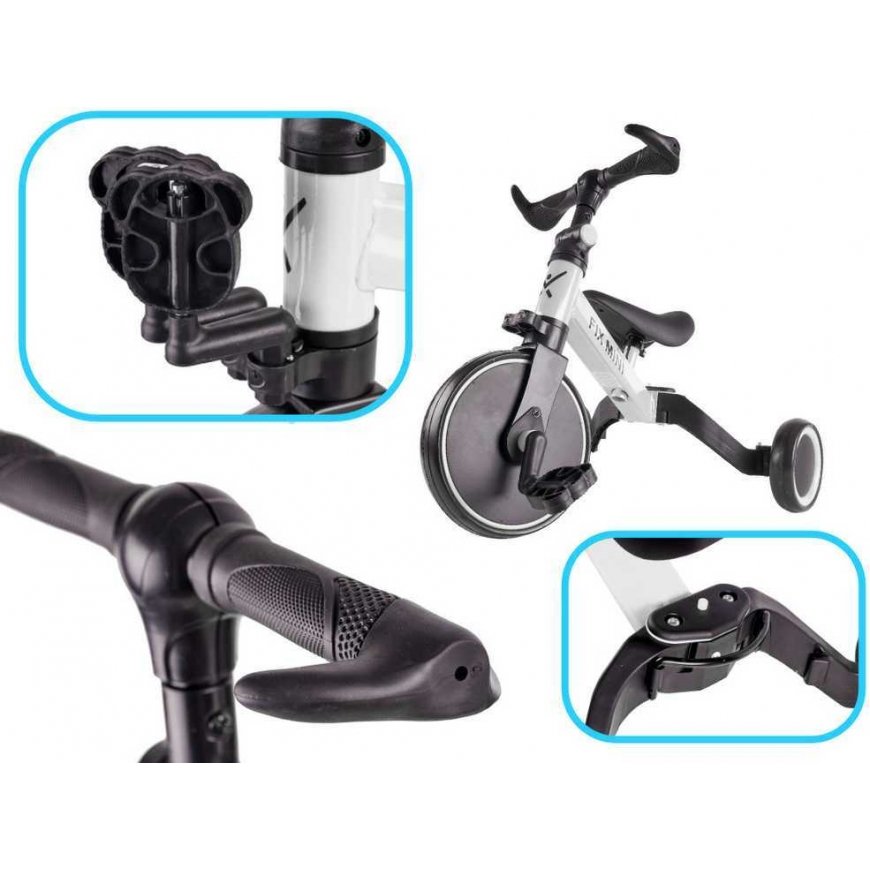 Baby Mix Tricycle Trike Fix Mini 3 in 1 valkoinen – 4