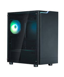 Zalman T4 Plus musta minitornikotelo, 120 mm ARGB tuuletin x1