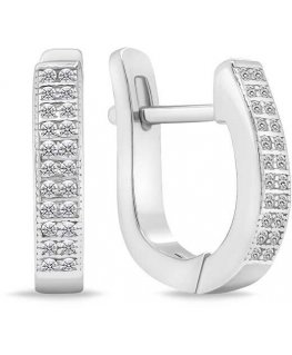Brilio Silver Brilio Silver Timeless silver earrings with zircons EA657W