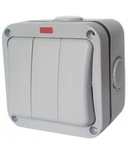 Hismart Overhead switch 3 channels, IP66, EU
