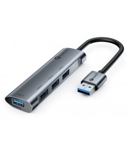 C-Tech USB HUB C-TECH UHB-U3-AL, USB hub, 4x USB 3.2 Gen 1, aluminum housing