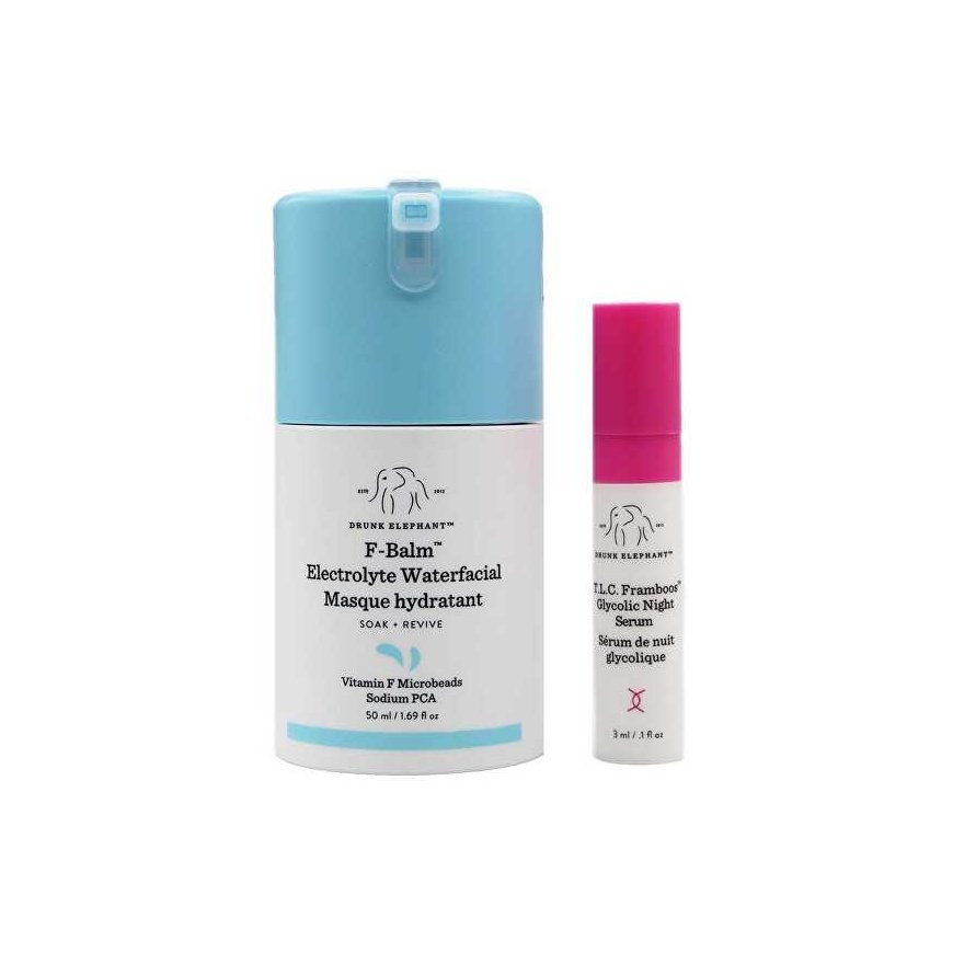 Drunk Elephant F-Balm + TLC Framboos Night Skincare Set