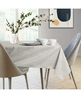 Tablecloth Vesta cream pressed modern 40x180 AmeliaHome