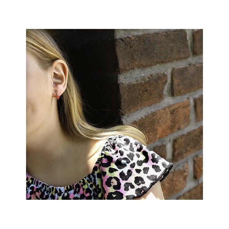 Beneto Girls´ silver earrings with hearts AGUC1290DL – 2