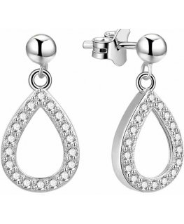 Beneto Silver earrings with zircons TAGUP1632S
