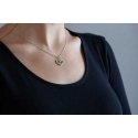 Beneto Gentle silver pendant with zircons AGS1244 / 47
