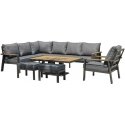 Outdoor furniture set Garden furniture set PARKER 5-parts, gray