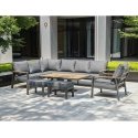 Outdoor furniture set Garden furniture set PARKER 5-parts, gray