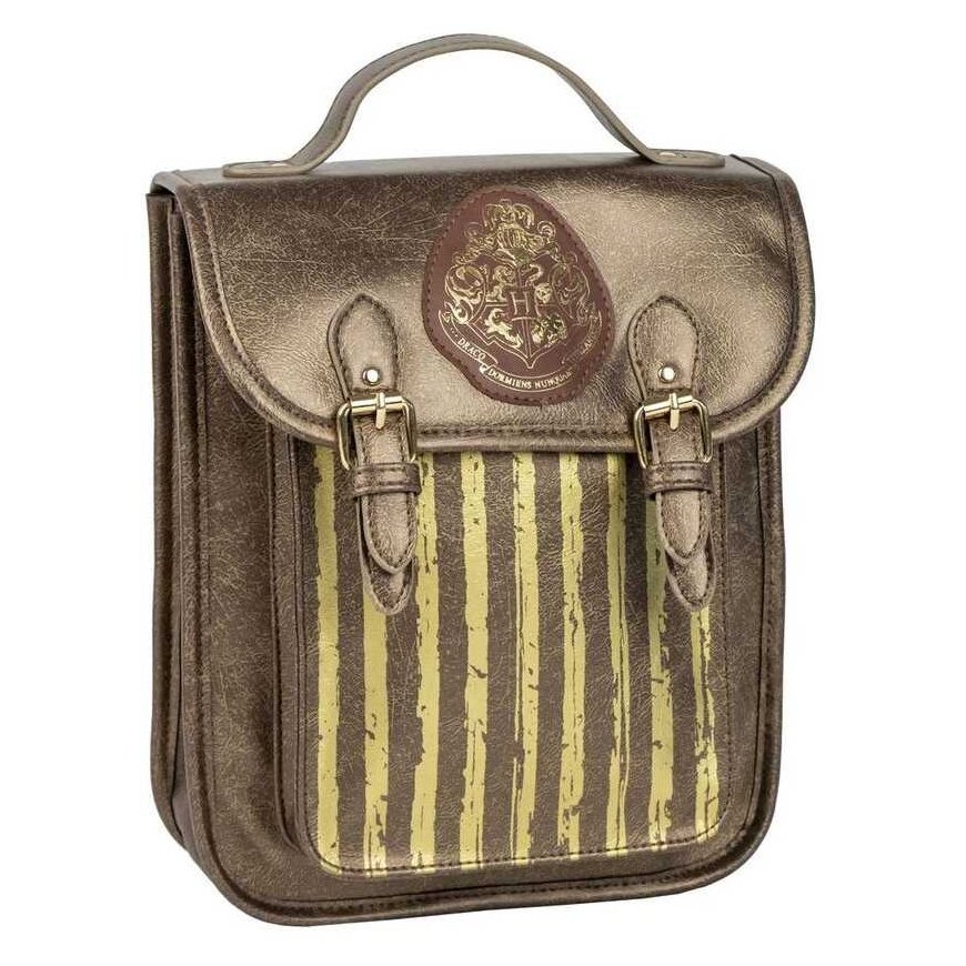 Leather backpack with Harry Potter design