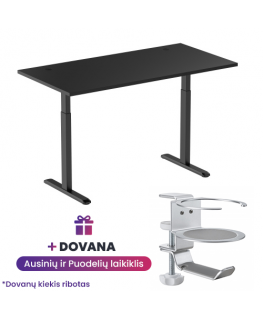 Korkeussäädettävä työpöytä Up Up Bjorn Black, Tabletop M Black