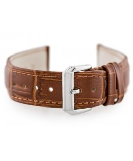 Pacific Leather watch strap - brown - 20 mm