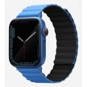 Uniq Revix Strap Black, Blue Silicone, Stainless steel
