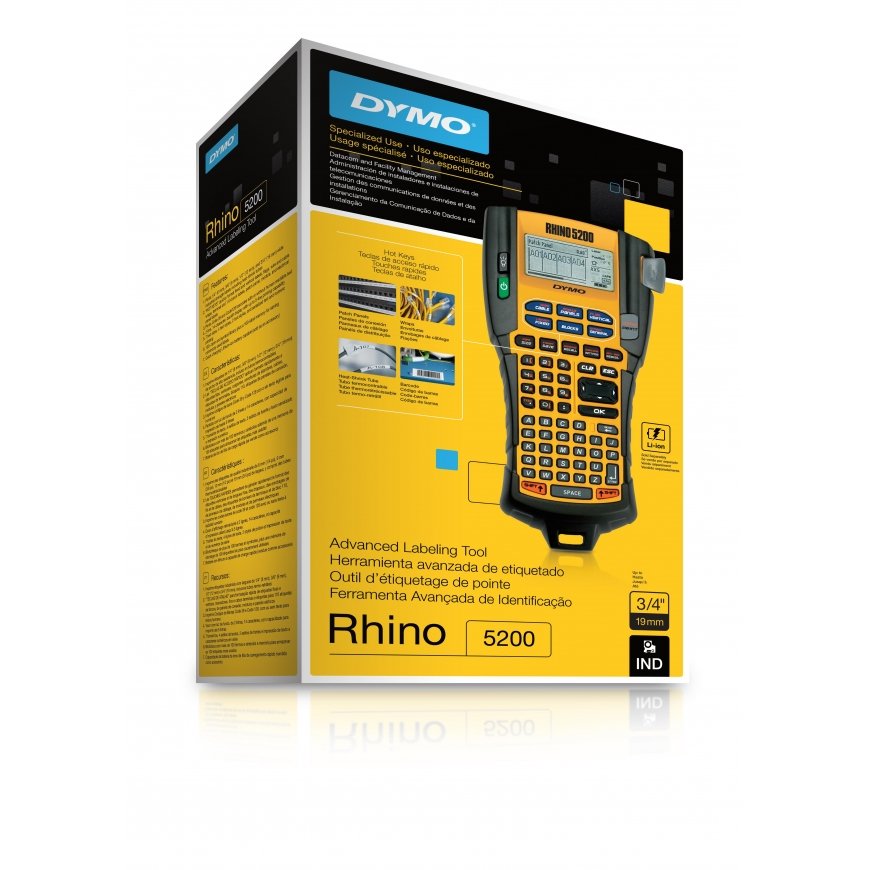 DYMO RHINO 5200 принтер этикеток Термоперенос 180 x 180 DPI 10 мм/с ABC – 4