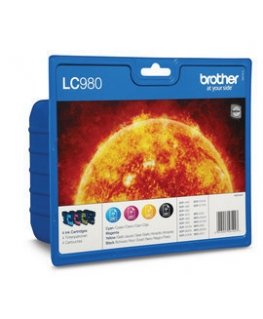 Brother LC-980VALBP ink cartridge 4 pc(s) Original Black, Cyan, Magenta, Yellow