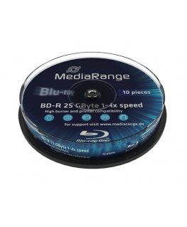 MediaRange MR499 lasīt/rakstīt blue-ray disks (BD) BD-R 25 GB 10 pcs