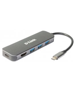 D-Link DUB-2333 sülearvuti dokk ja pordireplikaator Juhtmega ühendatud USB tüüp-C Hall