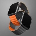 Uniq UNIQ -ranneke Revix Apple Watch Series 4/5/6/7 / SE 44 / 45mm. Käännettävä Magneettinen harmaa-oranssi/harmaa-oranssi Uniq UNIQ -ranneke Revix Apple Watch Series 4/5/6/7 / SE 44 / 45mm. Käännettävä Magneettinen harmaa-oranssi/harmaa-oranssi