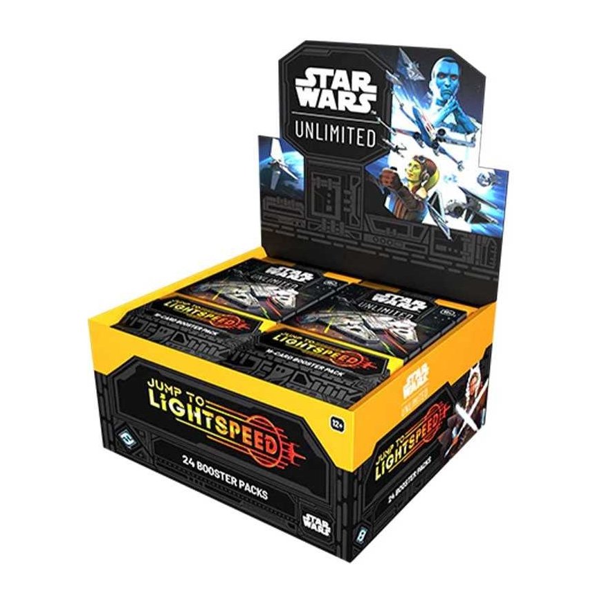 Fantasialentopelit Star Wars: Unlimited - Siirry Lightspeed Booster -näyttöön (24 Booster)