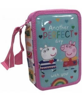 Cyp Brands Pepa Pig triple filled pencil case