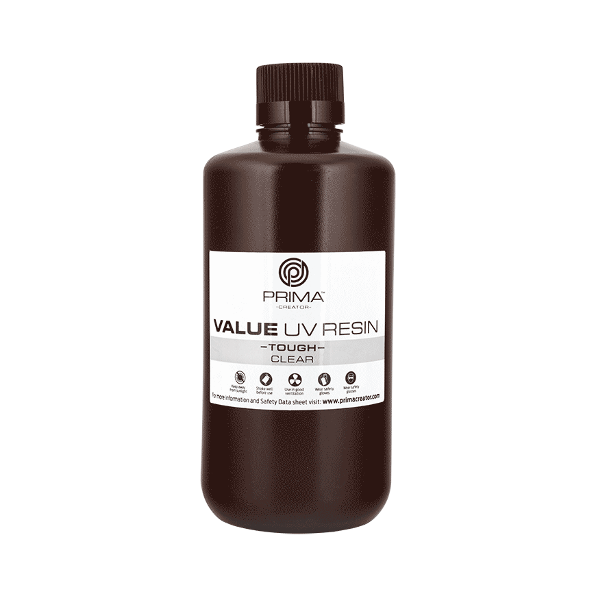 PrimaCreator Value Tough UV-hartsi (kuten ABS) - 1000 ml - Kirkas – 2