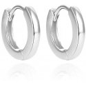 Agate Minimalist Silver Hoop Earrings AGUC3468 Agate Minimalist Silver Hoop Earrings AGUC3468