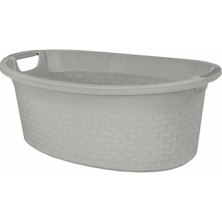 Bathtub with handles Branq Cotton 40L light gray – 2