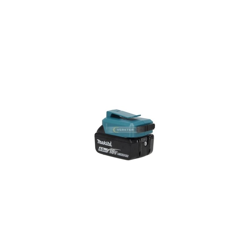 Akumuliatorių adapteris Ahlio Dewalt/Milwaukee į Makita skirtas tik 18 V
