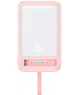 Powerbank USAMS XM Series CD219 10000mAh Magnetic Wireless pink