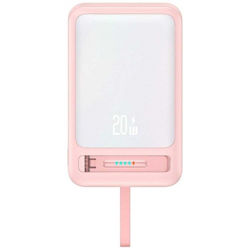 Powerbank USAMS XM Series CD219 10000mAh Magnetic Wireless pink
