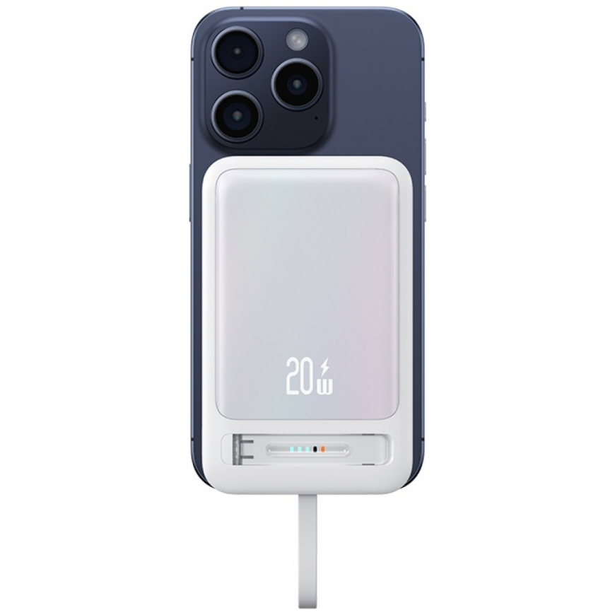 Powerbank USAMS XM Series CD219 10000mAh Magnetic Wireless rožinės spalvos – 5