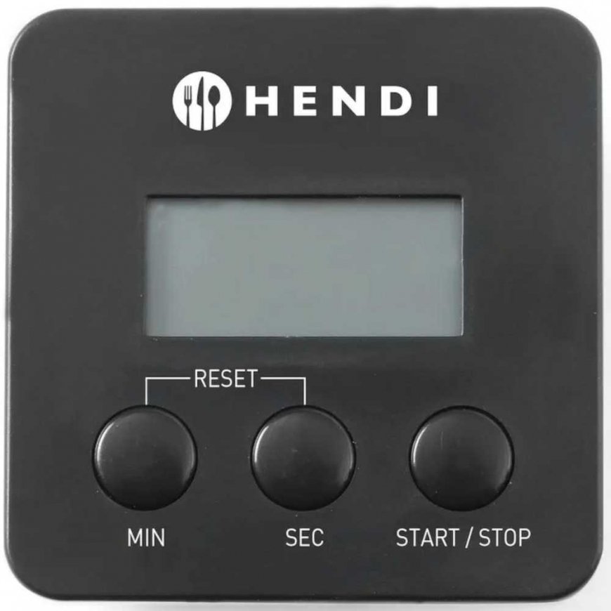 Hendi Digital kitchen timer with clip, black – 2