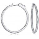 Silvego Silver round earrings with unique clasp Karin JJJ0107 Silvego Silver round earrings with unique clasp Karin JJJ0107