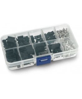 JustPi JST-SM 2/3/4/5 pin connectors (pin + socket) and socket + pin contact set for socket housing - 200 pcs