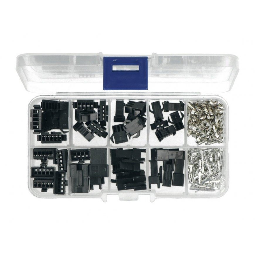 JustPi JST-SM 2/3/4/5 pin connectors (pin + socket) and socket + pin contact set for socket housing - 200 pcs – 3