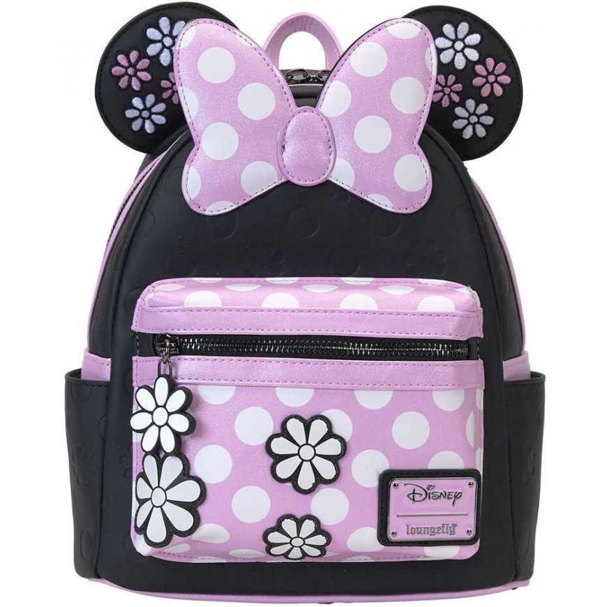 Loungefly Disney Minnie Floral Rock the Dots -reppu