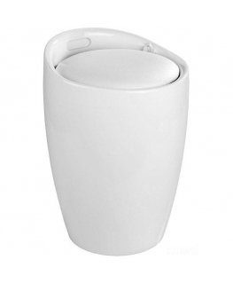 Laundry box - pouf Wenko, White